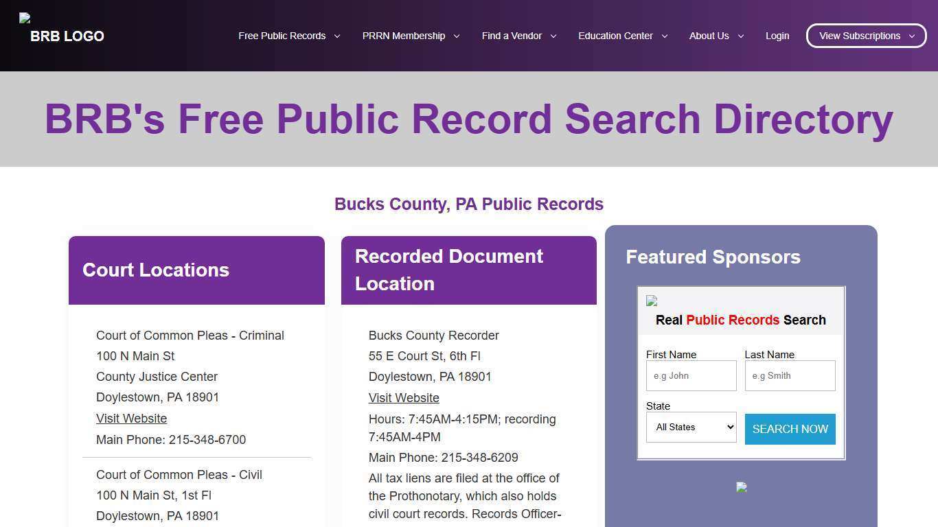 Free Sites County | BRB